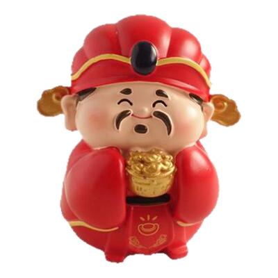 财神爷关公摆件办公室桌面装饰品