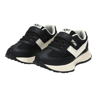 波尼Pony大童女童款低帮透气复古慢跑运动休闲鞋242K1MO21BK