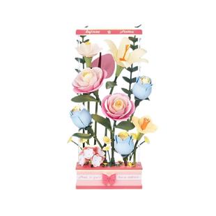 若客花间集春野浮绿手工diy拼装积木永生花玩具摆件圣诞生日礼物