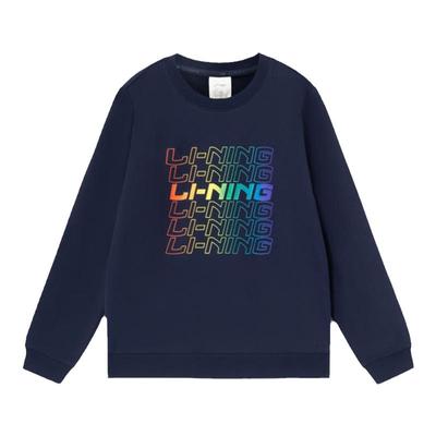李宁男女同款儿童卫衣运动长袖