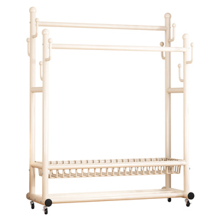 衣帽架落地卧室家用挂衣服架可移动室内晾衣架加粗简易衣架置物架