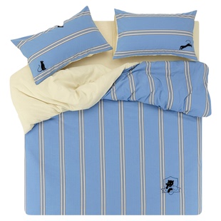 tbh野兽派家居床上四件套都市野兽黑豹全棉磨毛色织秋冬床品套件