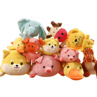狗狗玩具毛绒发声宠物小狗幼犬比熊泰迪柯基磨牙自嗨解闷陪睡玩偶