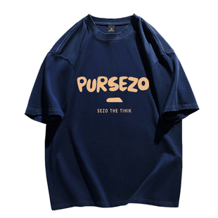 NASA联名夏季重磅纯棉短袖T恤男潮流印花清纯甜美风情侣款上衣