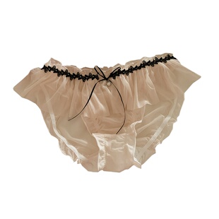 森日和叶2026新款性感蕾丝女士三角裤温柔甜美纯欲网纱内裤女薄款