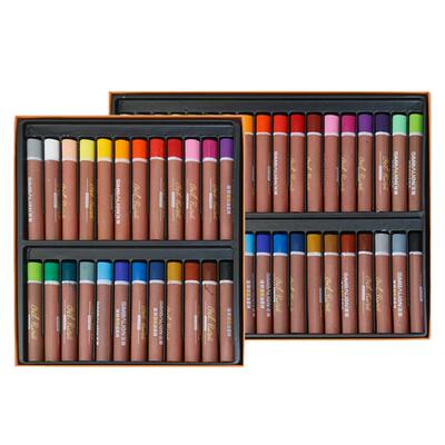 雄狮重色油画棒24色软性美术绘画