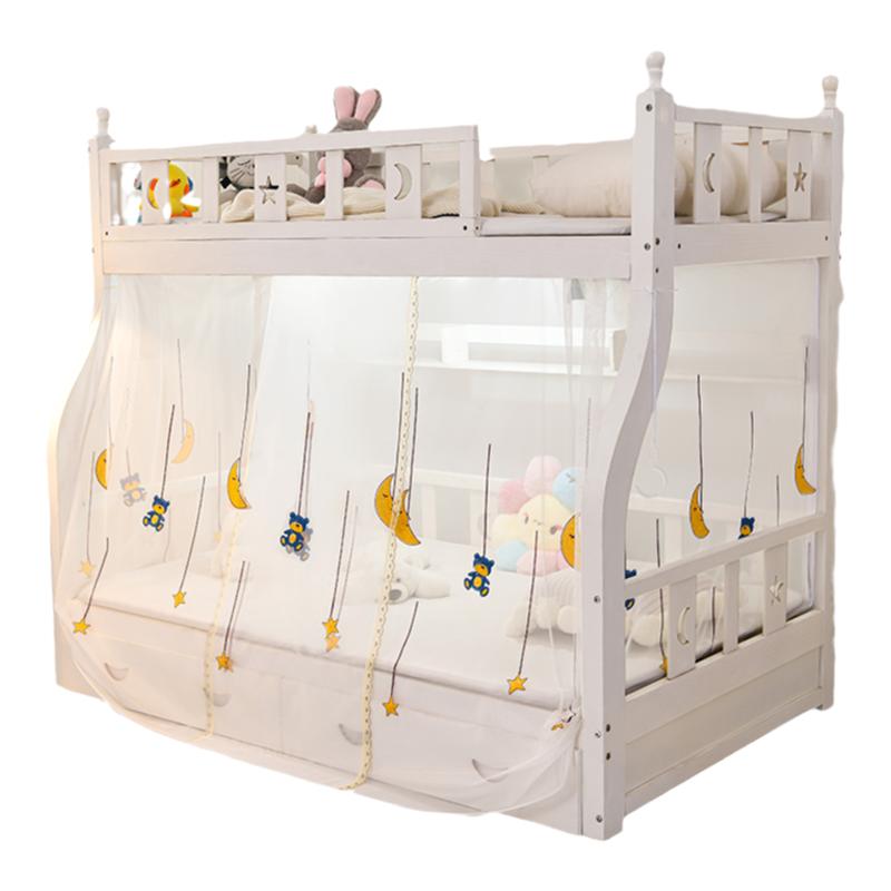 魔术贴子母床蚊帐儿童下床公主房高低双层床上下铺蚊帐家用1.51.2