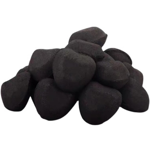 蓝色火宴低烟烧烤炭桃心块室内煮茶户外烧烤家商专用碳燃料铜火锅