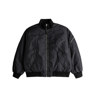 AOGZ廓形飞行员夹克立领棒球羽绒服秋冬新款男款宽松冲锋衣外套潮