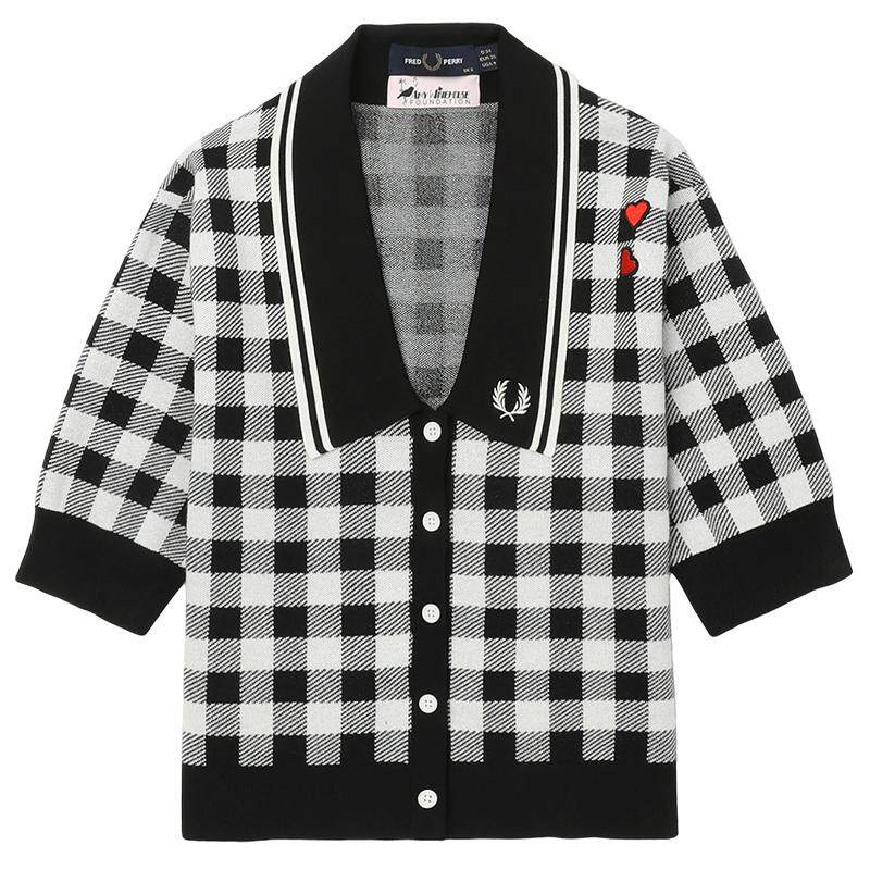 FREDPERRY翻领短袖针织衫复古
