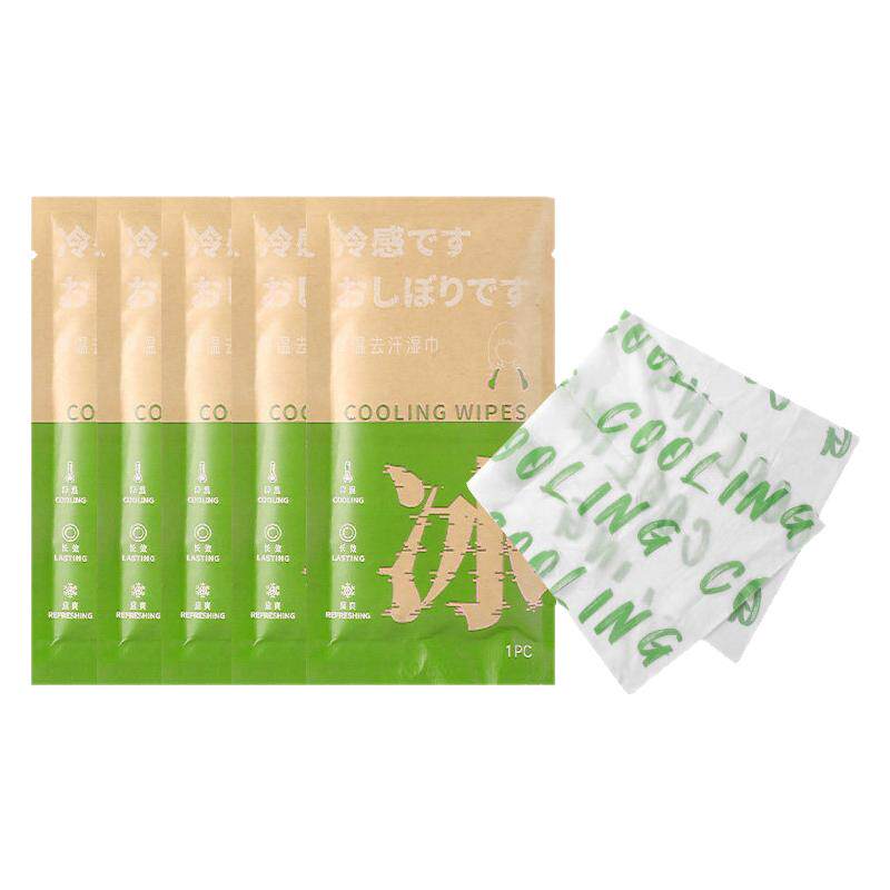 防暑冰凉毛巾降温冰巾冰感湿巾便携式骑行冰贴夏日运动出游降温