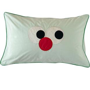 米苏可爱刺绣纯棉枕套儿童乳胶枕头套卡通亲子全棉枕罩单人枕芯套