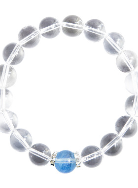 女生露思同款&海蓝宝白水晶手链