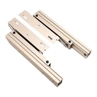 延边桌上升隐形伸缩导轨书桌餐桌飘窗抽拉多功能侧装折叠铝合滑轨