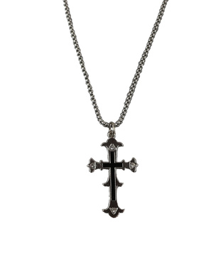 双十字架饰品小众卫衣毛衣链项链