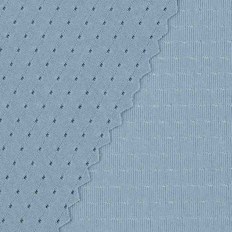 160g冰丝网眼布锦纶莱卡T恤网孔速透气丝冰蝴蝶面料防晒干弹力