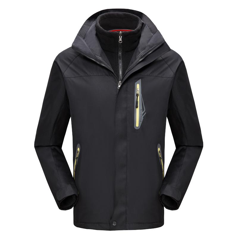 冲锋衣定制工作服印字logo外套加厚工装可拆卸加绒棉服工衣秋冬季