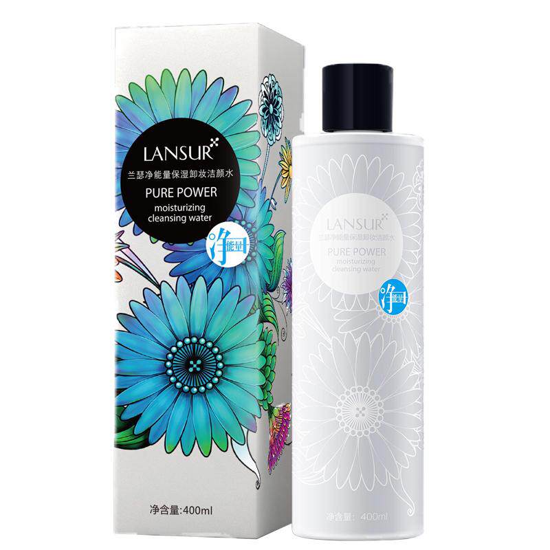 兰瑟净能量保湿卸妆洁颜水400ml清爽温和卸妆水细致毛孔深层清洁