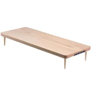 实木电脑增高架多功能USB显示器支架办公室台式置物键盘收纳托架