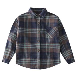 男童衬衫长袖春装2026新款洋气韩版中大童儿童春秋男孩衬衣上衣潮