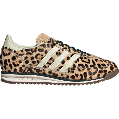 Adidas/阿迪达斯正品三叶草女士经典复古豹纹薄底运动鞋KI4205