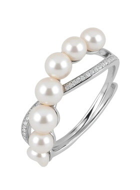 Miki某to同款多珠珍珠戒指