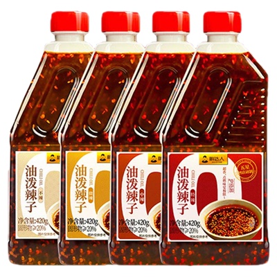 椒达人油泼辣子420g红油辣椒油