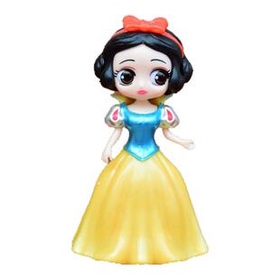 换装换衣公主白雪美人鱼手办灰姑娘爱丽丝儿童玩具蛋糕装饰摆件女