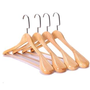加厚无痕实木衣架木质宽肩西服衣撑西装防滑大衣家用酒店外套衣挂