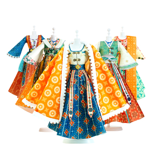 换装古装服装设计女孩子新年7手工diy8儿童5动手玩具10岁生日礼物