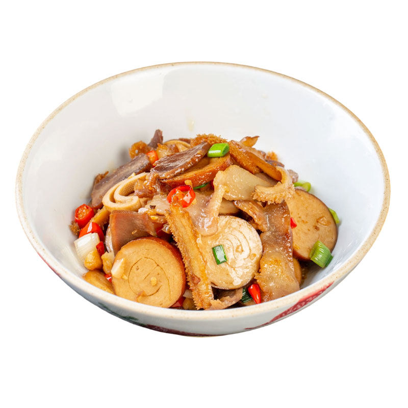 卤味合炒248g卤豆干猪头皮猪舌牛肚熟食速食半成品菜商用小炒食材