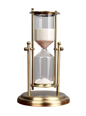 旋转皇冠沙漏计时器创意装饰摆件