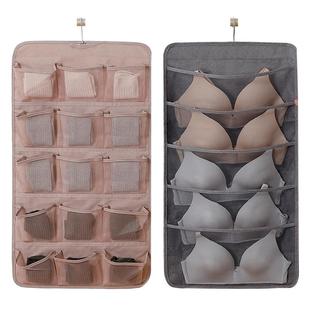 内衣收纳袋挂式装袜子衣柜分层悬挂式家用宿舍收纳神器文胸内裤盒