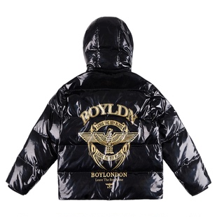 【凛冬恋歌】BOYLONDON冬季男女款炫彩短款羽绒服90绒外套N28913