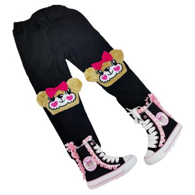 EM长裤卡丝绒长裤熊头可爱百搭