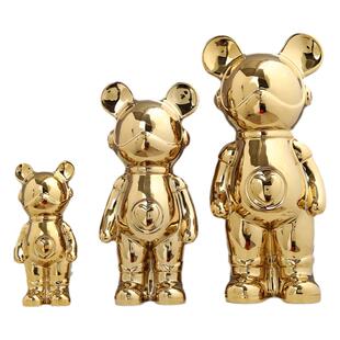 网红卡通星际熊存钱罐现代家居简约电视柜大号创意装饰品摆件送礼