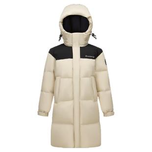 波司登羽绒服女中长款冬季时尚面包服保暖新年限定红色加厚外套