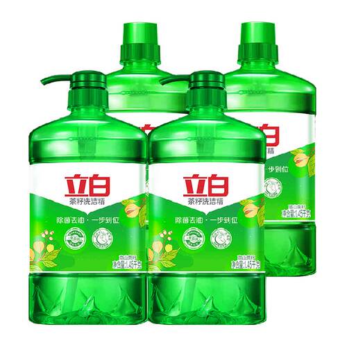 立白洗洁精家用天然茶籽洗洁精4KG轻松去油 健康除菌