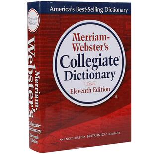 预售 韦氏大学英语词典字典 英文原版 Merriam-Webster's Collegiate Dictionary 第十一版 GRE考试 进口原版工具书 精装大开本 包