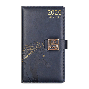 2026日程本新款周计划本随身便携a6小本子时间管理效率手册可定制小号工作日历记事本每日工作自律打卡笔记本