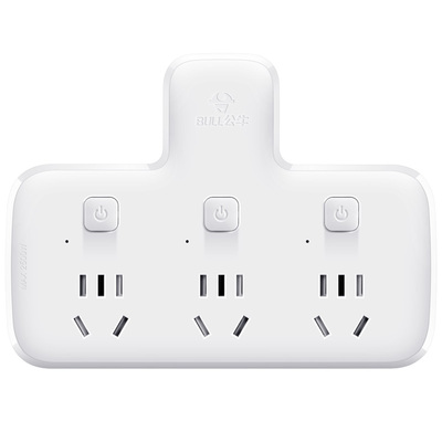 公牛扩展三一功能家用不带线插座