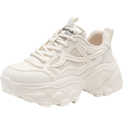 大东老爹鞋平底高跟休闲运动鞋女