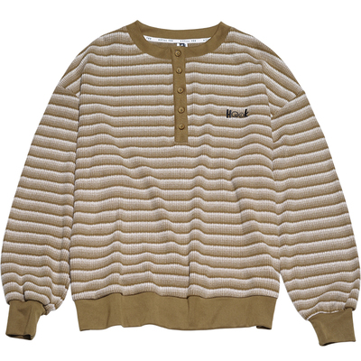 STILLYOU复古条纹针织长袖T恤