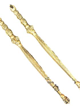 纯铜保平安法器打神鞭韦陀金刚撅