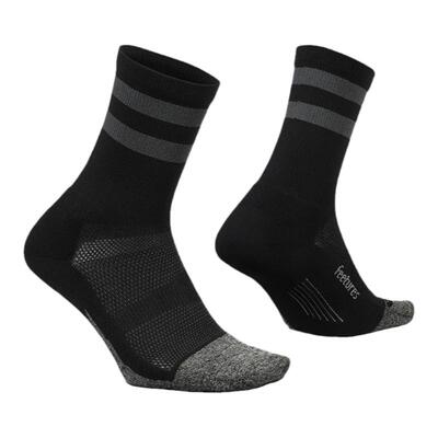 Feetures精英缓冲跑步袜男女高帮