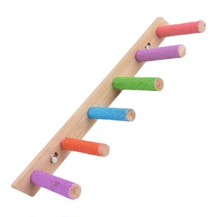 鹦鹉专用磨牙棒互动云梯木梯爬梯玩具虎皮牡丹磨爪嘴秋千配件用品