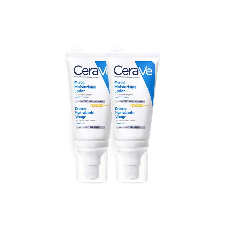 【海外店】CeraVe适乐肤日间AM乳修护乳液日间防晒spf30双支