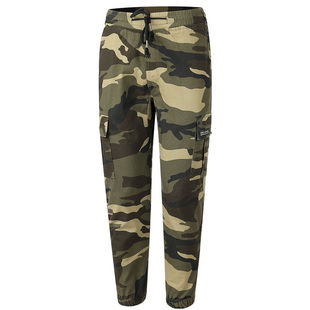 春夏秋工作裤男纯棉弹力迷彩裤耐磨防烫电焊工上班劳保束脚工装裤