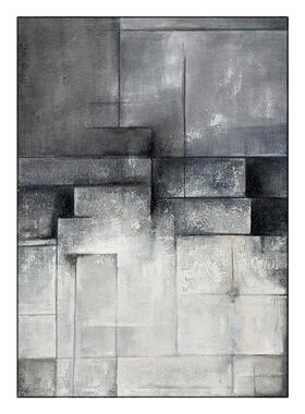手绘油画装饰画立体客厅抽象挂画