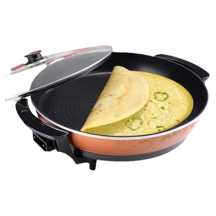 平底锅不粘锅家用牛排煎锅插电水煎包锅煎蛋锅煎饼锅烙饼锅电煎锅